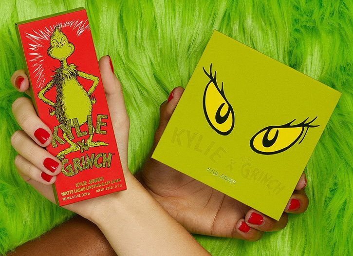 Sheen Magazine – All the Details on Kylie Jenner's Grinch-Themed Makeup  Collection