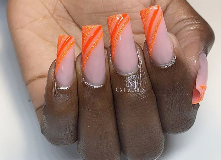 Lully • Nails - Hot orange Holiday nails #SummerReady #Hot #Holiday |  Facebook